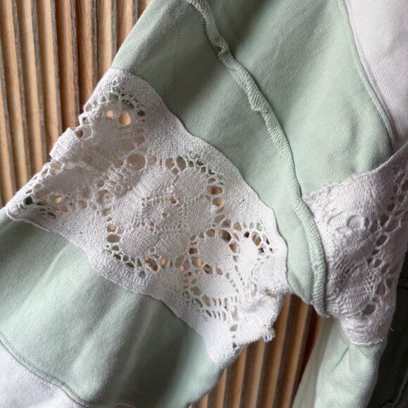 Free People We The Free American Dream Polo, Green & White | NWT, Size SMALL - Picture 6 of 7